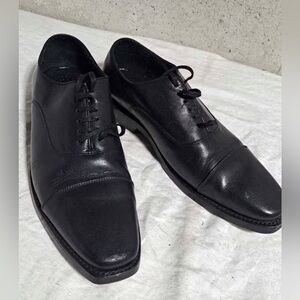 Classic THURSDAY Men's Black Leather Brogue Shoes | FITS USA 11.5 Standard